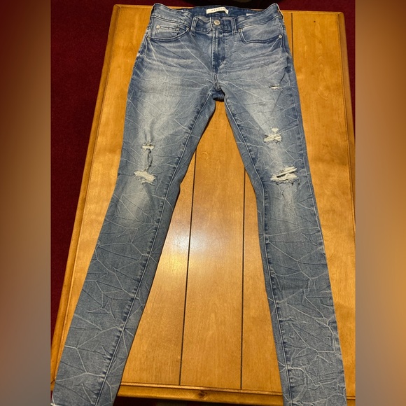 Men’s Size 30X32 PacSun Distressed Stacked Skinny Jeans - Picture 2 of 13